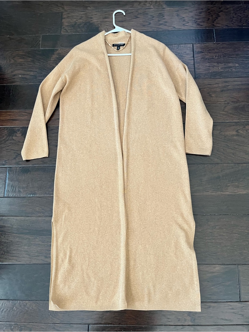 Banana Republic Camel Long Knit Sweater; Size S Petite